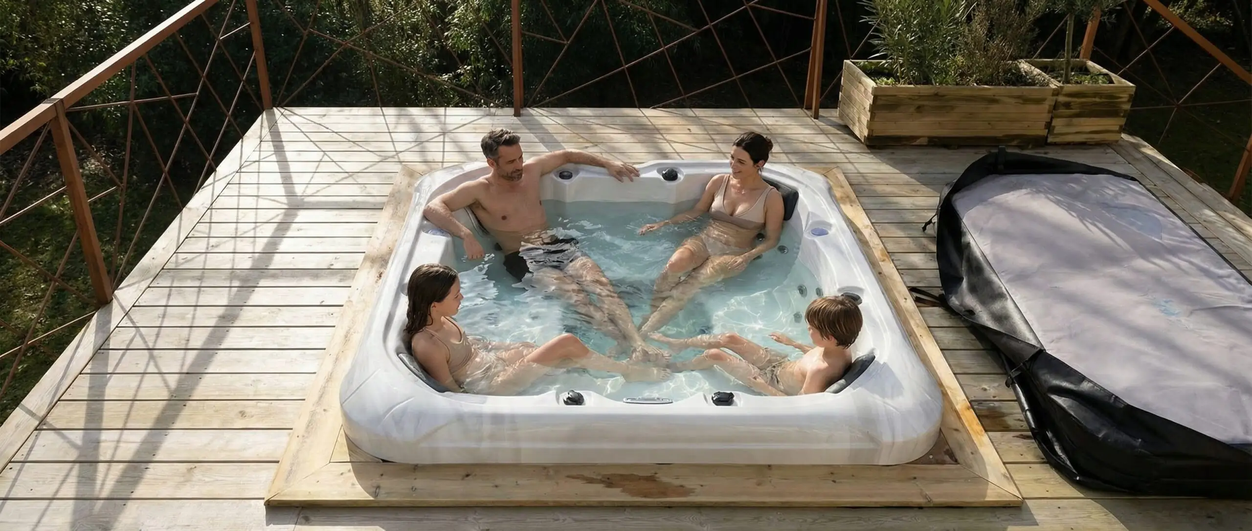 Un espace bien-être à ciel ouvert
