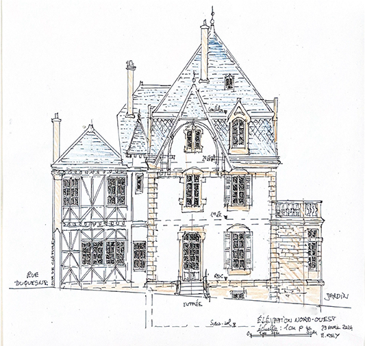 Dessin Maison Familiale Ker Myramac à Douarnenez